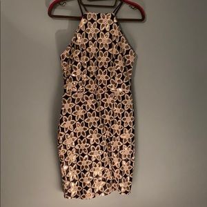 Sequin Gold and Gray dress